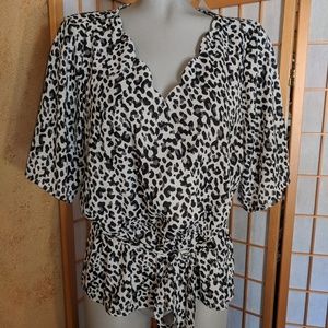 NEW, Trixxi, cheetah print top, XL.